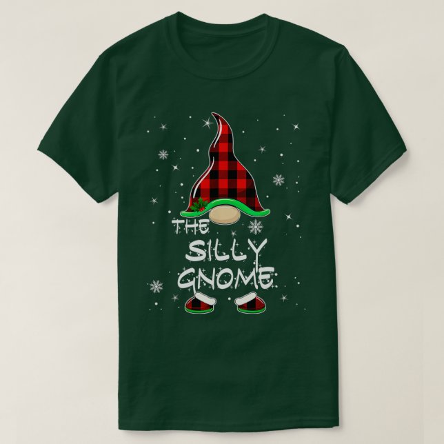 Camiseta Christma de la familia de juego de búfalo de Gnome (Diseño del anverso)