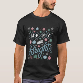 Camiseta Christma moderna de mediados del siglo XX, retro, 