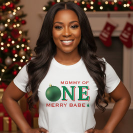 Camiseta Christmas 1st Birthday Party Mommy of Parent