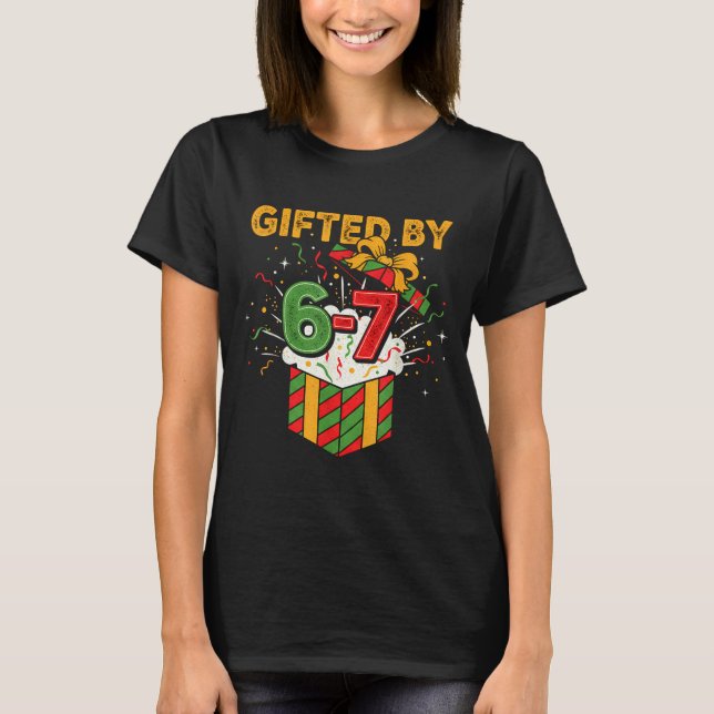 Camiseta Christmas 67 Meme Design Funny Six Seven Hands 6 7 (Anverso)