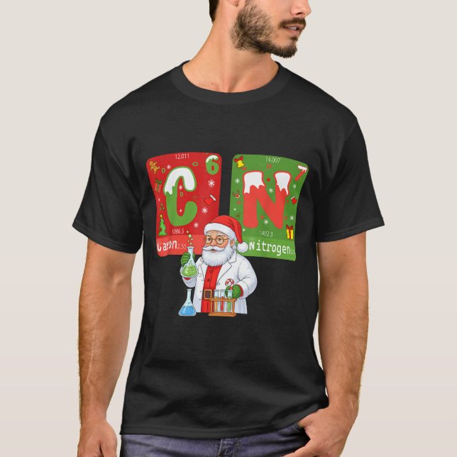 Camiseta Christmas 67 Meme Science Chemistry Humor Periodic (Anverso)