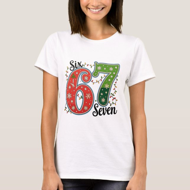 Camiseta Christmas 67 Tee Six Seven Holiday Meme Gen Z (Anverso)