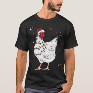 Camiseta Christmas Animal Chicken Xmas Farmer