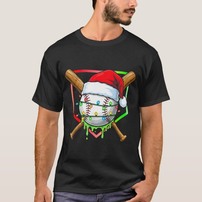 Camiseta Christmas Baseball Drip Ice Cream Drip Baseball Lo (Anverso)