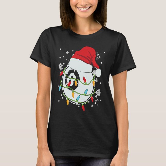 Camiseta Christmas Billiard Funny Christmas Lights Xmas (Anverso)