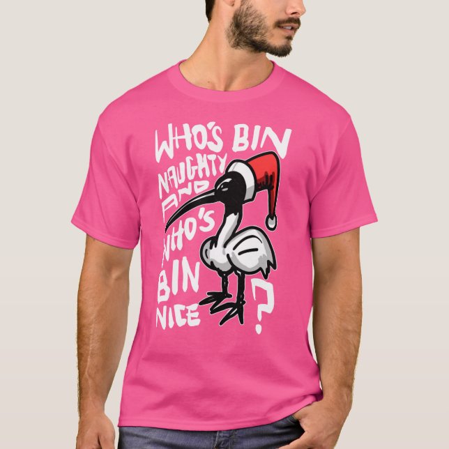 Camiseta Christmas Bin Chicken Australian Bin Chicken Chris (Anverso)