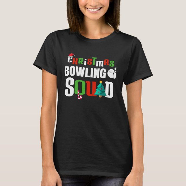 Camiseta Christmas Bowling Squad Xmas Bowler  Unisex Men Wo (Anverso)