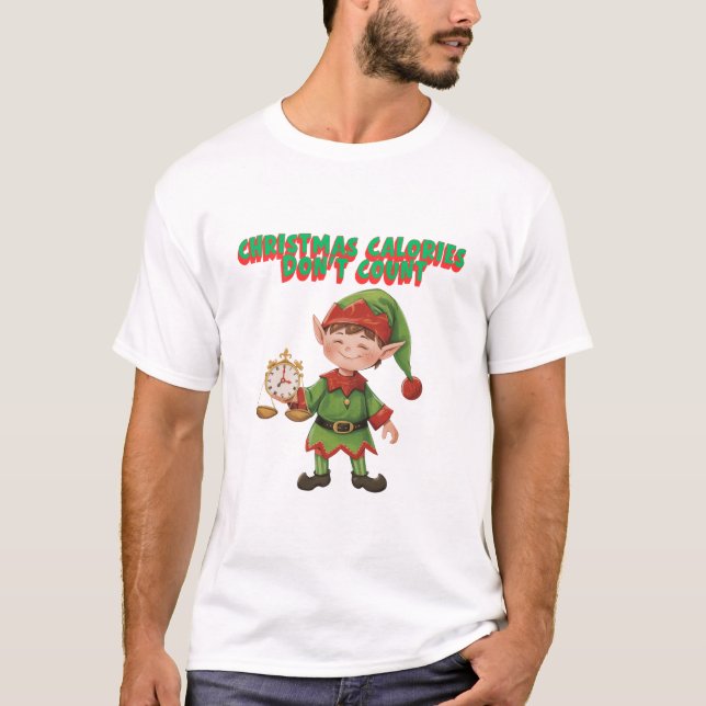 Camiseta Christmas Calories Dont Count (Anverso)