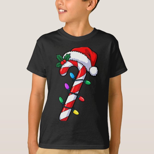 Camiseta Christmas Candy Cane Santa Xmas  (Anverso)