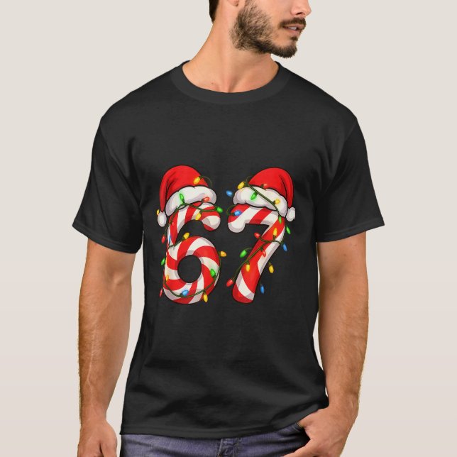 Camiseta Christmas Candy Cane Santa Xmas 67 Candy Youth Wom (Anverso)
