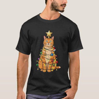 Camiseta Christmas Cat Stack T-Shirt - Funny Holiday Cats