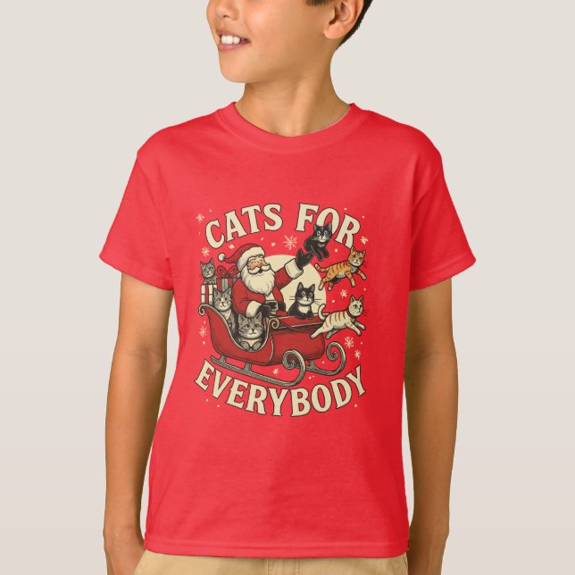 Camiseta Christmas Cats  (Anverso)