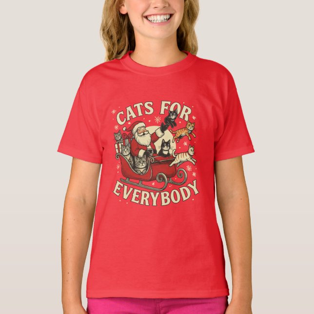 Camiseta Christmas Cats  (Anverso)