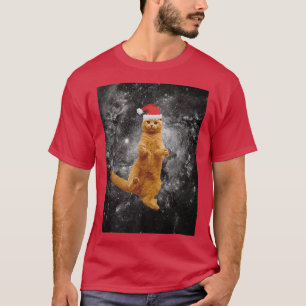Camiseta Christmas Cats In Space Astral Cosmic Design Galay