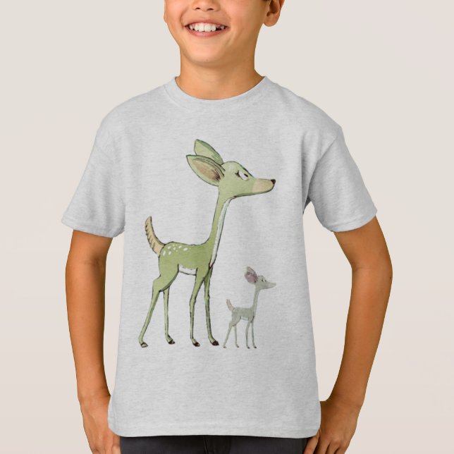 Camiseta Christmas Celebration Green Deers Holidays Cute (Anverso)