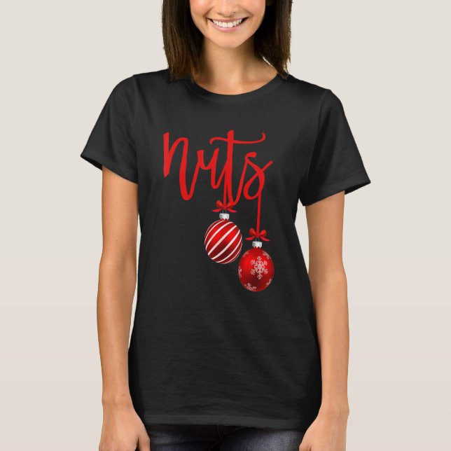 Camiseta Christmas Chest Nuts Christmas Couple Mr and Mrs L (Anverso)