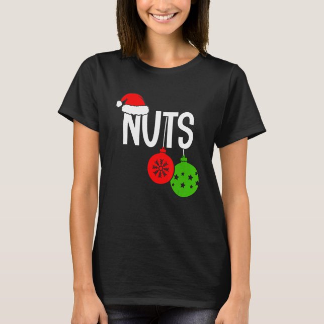 Camiseta Christmas Chest Nuts Christmas Couple Mr and Mrs L (Anverso)