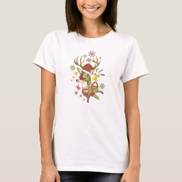 Camiseta Christmas Colorful Deer Design
