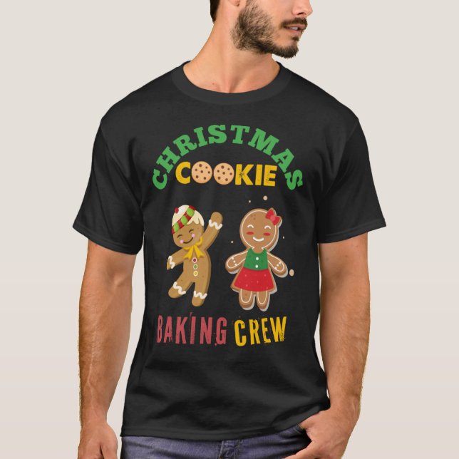 Camiseta Christmas Cookie Baking Crew Christmas Cookies Gin (Anverso)