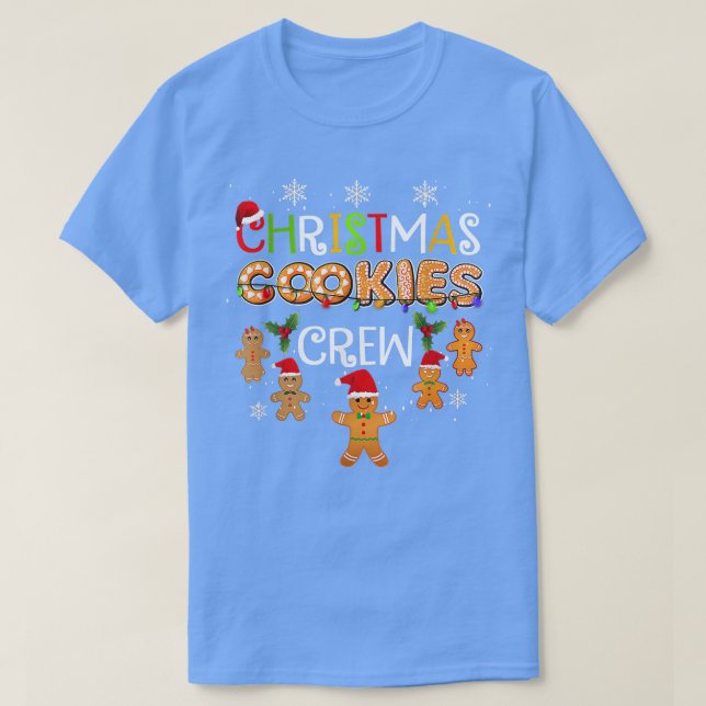 Camiseta Christmas Cookie Baking Crew Funny Pajamas Family  (Diseño del anverso)