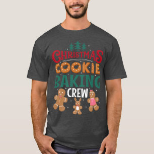 Camiseta Christmas Cookie Baking Crew Gingerbread Team Sant