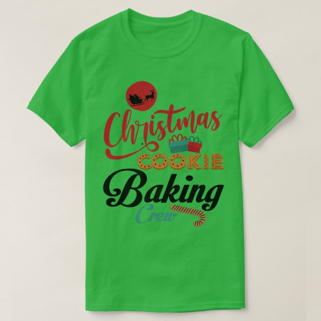 Camiseta Christmas Cookie Baking Crew Gingerbread Team Sant (Diseño del anverso)