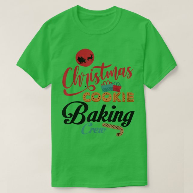 Camiseta Christmas Cookie Baking Crew Gingerbread Team Sant (Diseño del anverso)