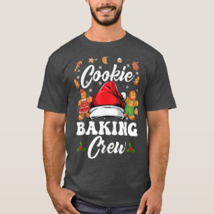 Camiseta Christmas Cookie Baking Crew Pajama, Gingerbread C