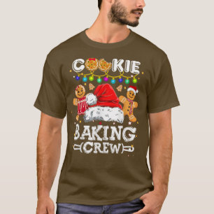 Camiseta Christmas Cookie Baking Crew Pajama, Gingerbread C