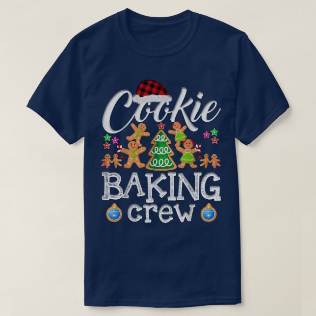 Camiseta Christmas Cookie Baking Crew Pajama Gingerbread Ch (Diseño del anverso)