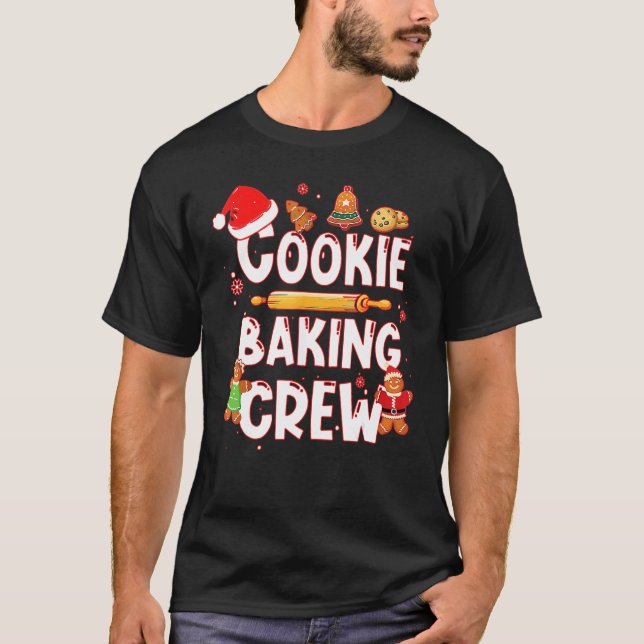 Camiseta Christmas Cookie Baking Crew  Pajamas Family Xmas (Anverso)