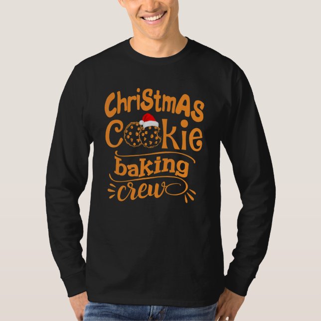 Camiseta Christmas Cookie Baking Crew Xmas Cookie Cute (Anverso)
