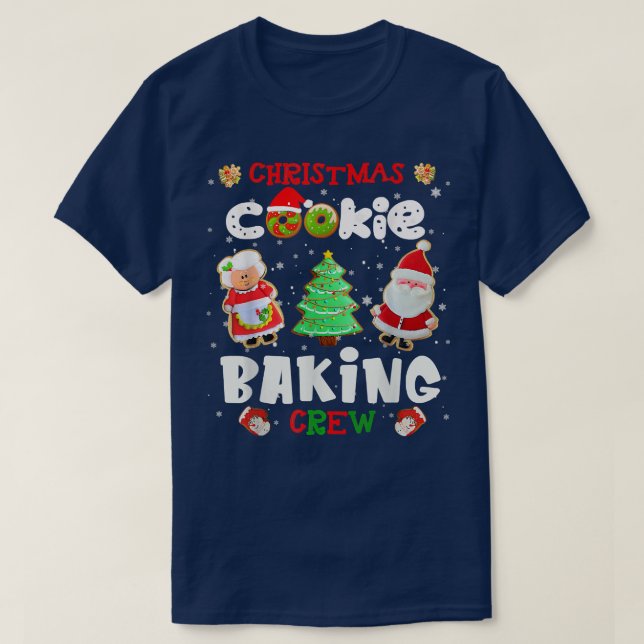 Camiseta Christmas Cookie Baking Crew Xmas Cookie Exchange  (Diseño del anverso)