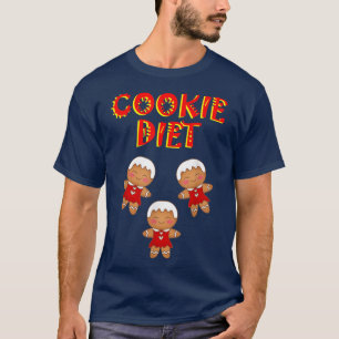 Camiseta Christmas cookie diet Cute Xmas gingerbread cookie