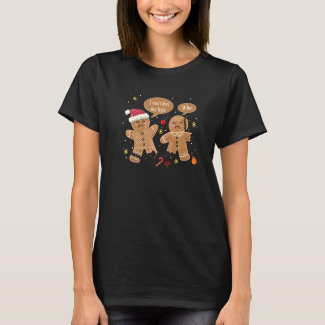 Camiseta Christmas Cookie Gingerbread Oh Snap Baking Team B (Anverso)