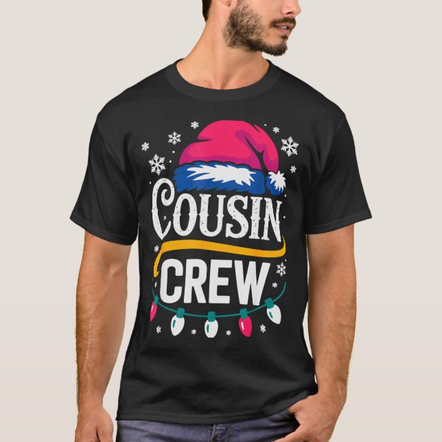 Camiseta Christmas Cousin Crew Pajamas Kids Girls Toddler M (Anverso)