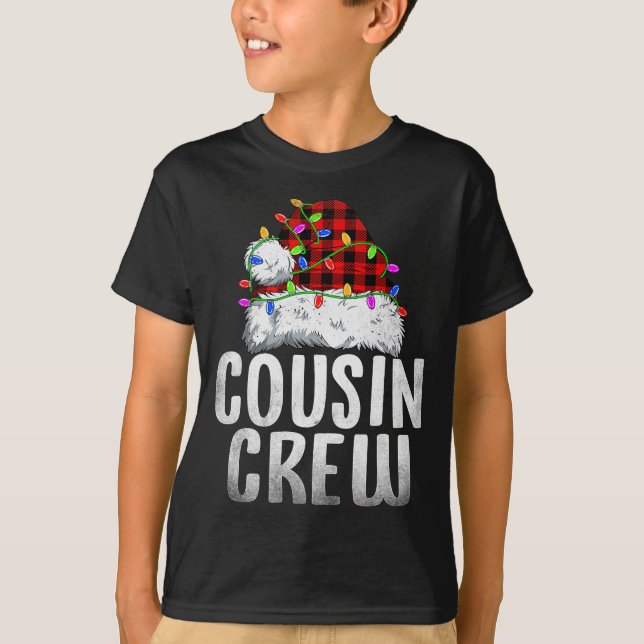 Camiseta Christmas Cousin Crew Santa Xmas Family Matching P (Anverso)