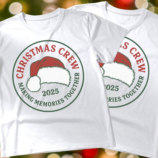 Camiseta Christmas Crew 2025 Family Xmas Holiday Memories  (Subido por el creador)