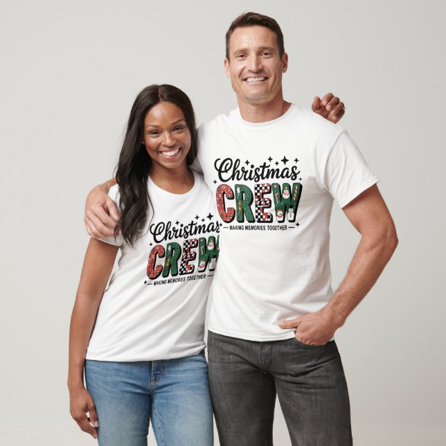 Camiseta Christmas Crew Family Matching Holiday Group (Unisexo)