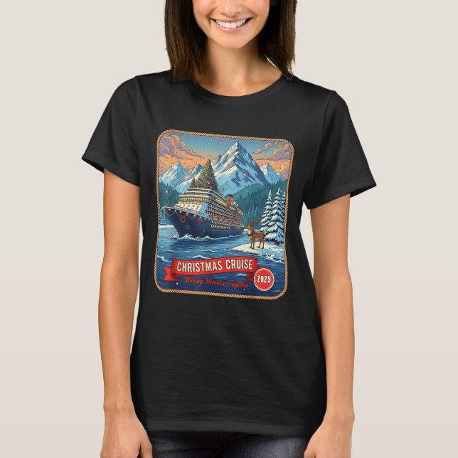 Camiseta Christmas Cruise Group 2025 Making Memories Cruise (Anverso)