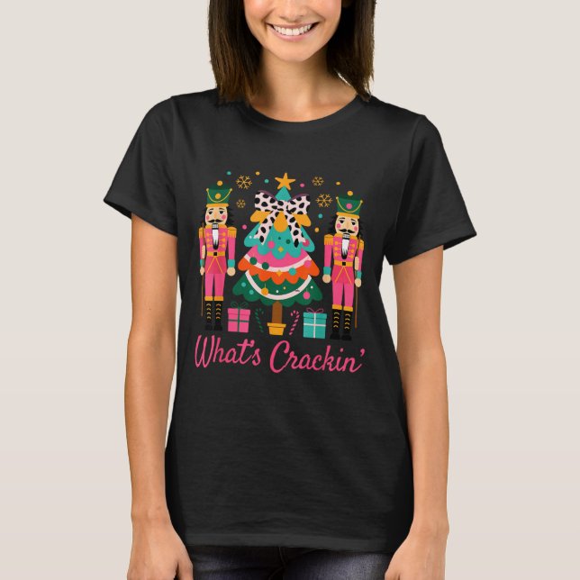 Camiseta Christmas Crushing It Nutcracker - Funny Retro Ugl (Anverso)