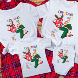 Camiseta Christmas Customizable Family Crew Fun 
