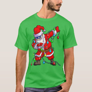Camiseta Christmas Dabbing Santa Men Kids Boys Xmas Gifts T
