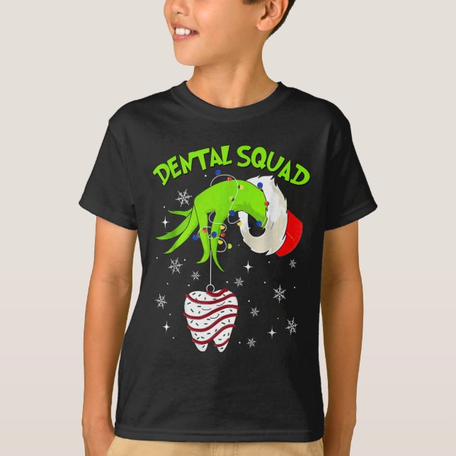Camiseta Christmas Dental Squad Cute Dentist Dental Hygieni (Anverso)