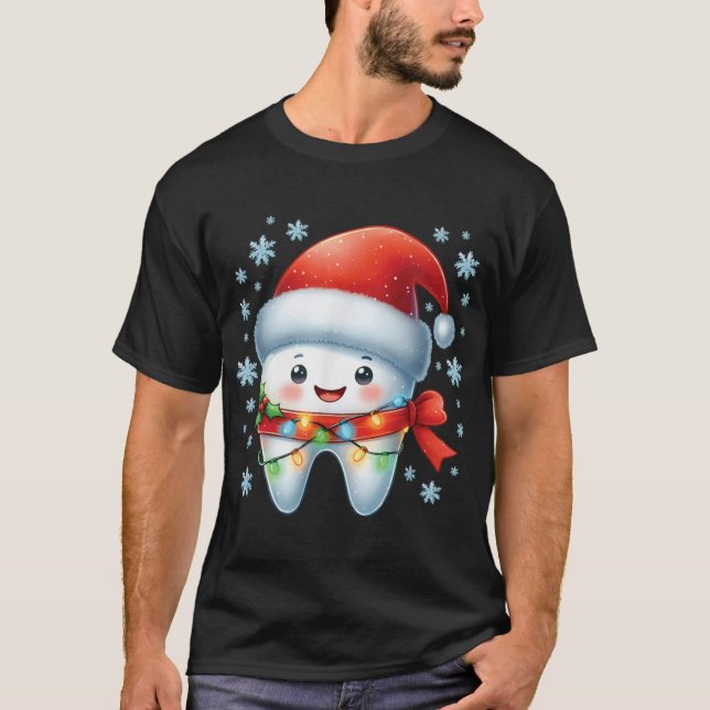 Camiseta Christmas Dentist Dental Istant Santa Hat Xmas T S (Anverso)