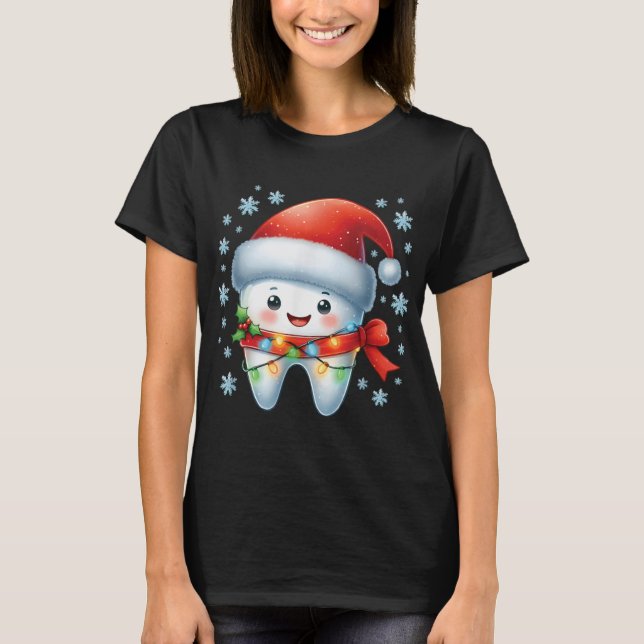Camiseta Christmas Dentist Dental Istant Santa Hat Xmas T S (Anverso)
