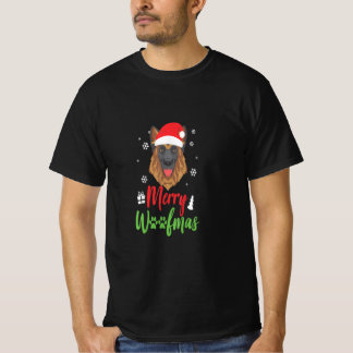 Camiseta Christmas Dog German Shepherd Merry Woofmas Gift