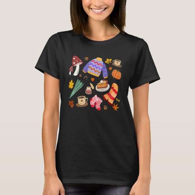 Camiseta Christmas Doodles Tis' The Season Retro Funy Cooki (Anverso)