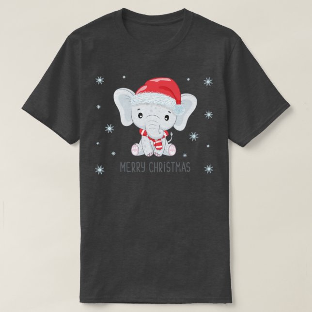 Camiseta Christmas Elephant  12  (Diseño del anverso)