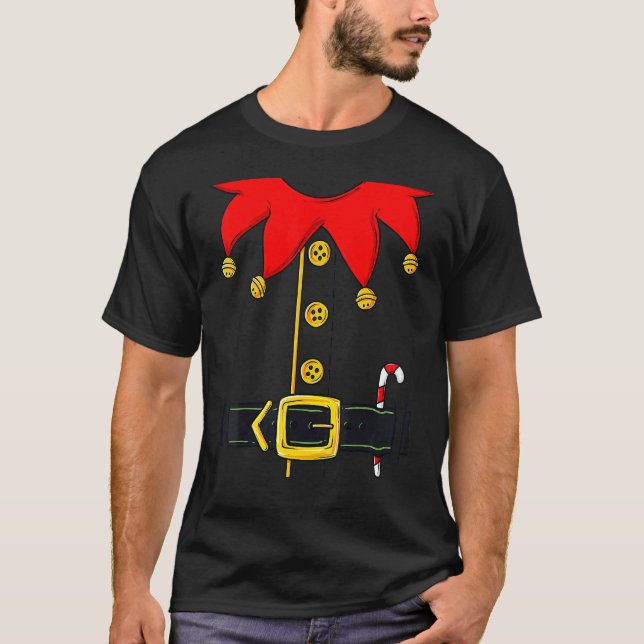 Camiseta Christmas Elf Costume  Xmas Holiday (Anverso)